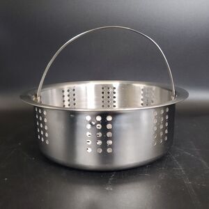 Stainless Steel Steamer Basket Insert 8.25” w/ Handle 7” Inner 2.75” Deep
